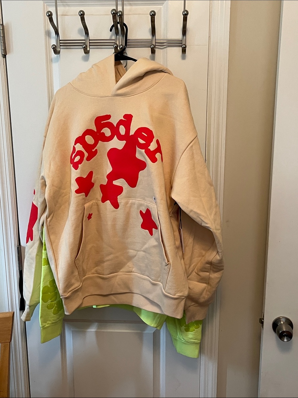 Sp5der Cream Beluga Hoodie NWT 🔥